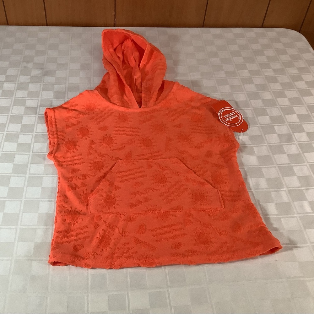 Wonder Nation Kids Swim Coverup - Bright Orange